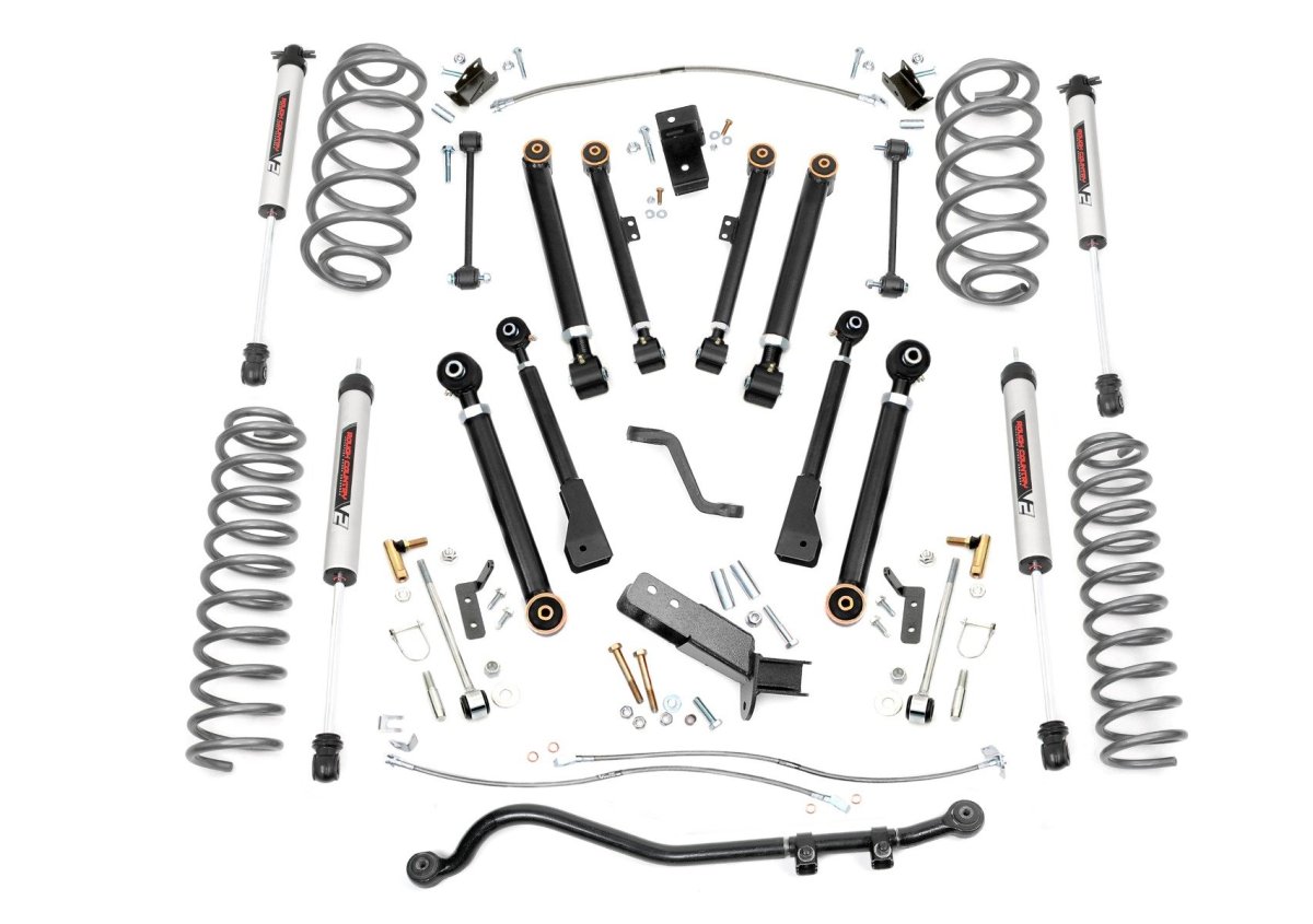 Jeep Wrangler Unlimited Suspension Lift Kit - Rough Country - 6 Inch Lift Kit | X-Series | V2 - '04-'06